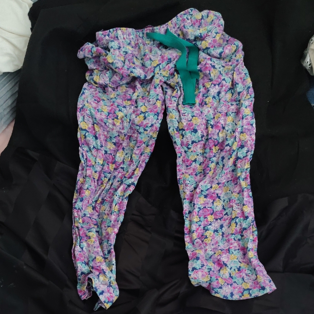 Floral Print Pajama Pants